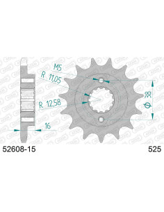 Kit chaîne alu DUCATI 916 ST4 1999-2003    2