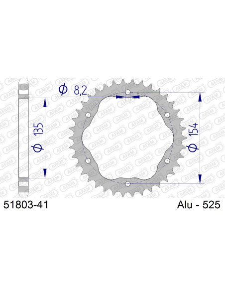 Kit chaîne alu DUC 1199 R PANIGALE PCD4 #525 2013-2015   