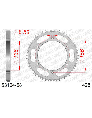 Kit chaîne acier FANTIC TL 125 ENDURO 2020   