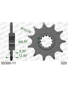 Kit chaîne alu FANTIC 240 TRIAL TX450 1982    2
