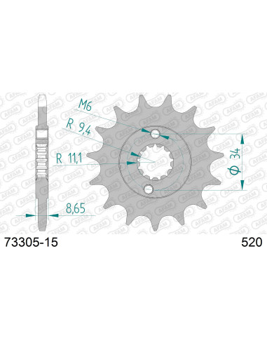 Kit chaîne acier HVA 401 SVARTPILEN 2017-2022   