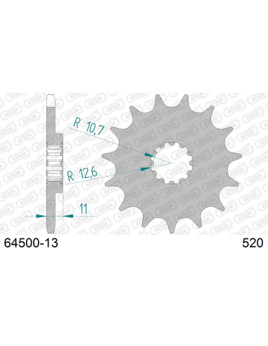 Kit chaîne alu HUSQVARNA CR 250 2000-2007   