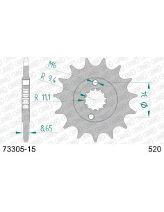 Kit chaîne acier KTM 390 ADVENTURE 2020-2022    2
