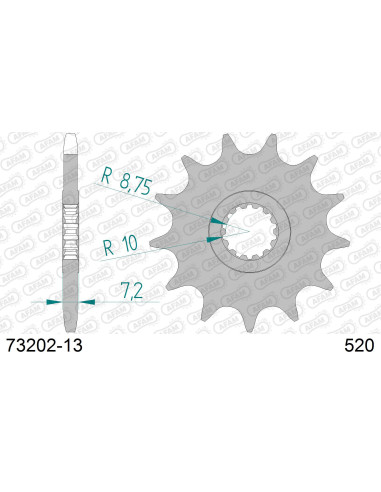 Kit chaîne alu KTM 125 LC2 1996-1998   