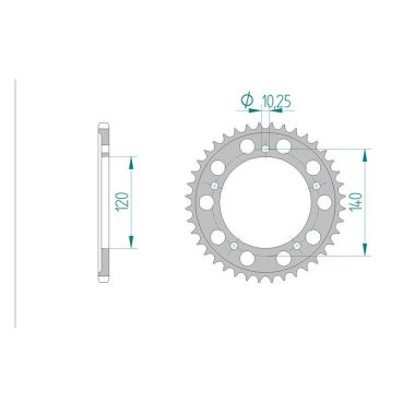 AFAM COURONNE ALU au pas de 520