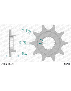 Kit chaîne alu MONTESA 250 4RT COTA 2005-2010    2