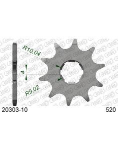 Kit chaîne alu MONTESA 315 R 1997-2000    2