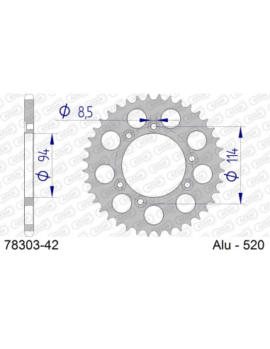 Kit chaîne alu MONTESA 315 R 2001-2004   