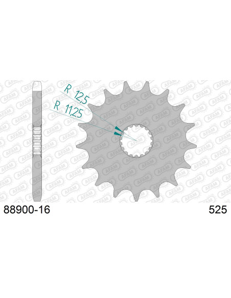 Kit chaîne acier TRIUMPH 1200 SCRAMBLER XE 2019-2023   