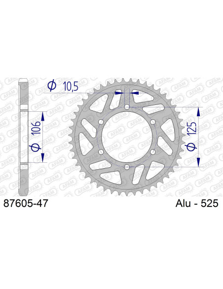 Kit chaîne alu TRIUMPH 675 DAYTONA 2013-2017   