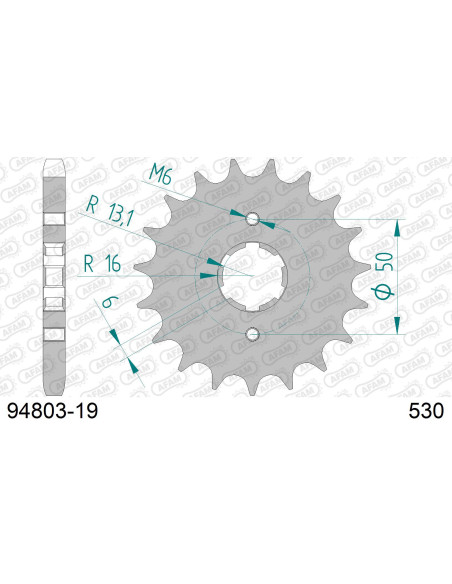 Kit chaîne acier LAVERDA SF 1000 1985-1986   