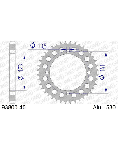 Kit chaîne acier LAVERDA SF 1000 1985-1986   