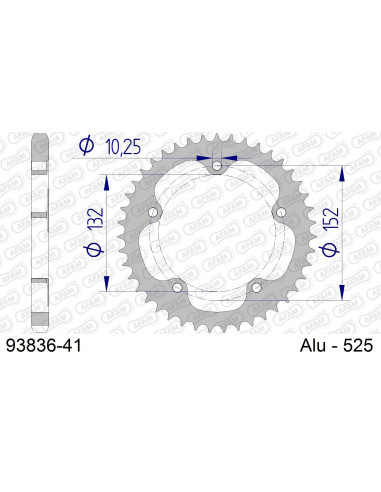 Kit chaîne alu MV AGUSTA BRUTALE 1078 RR 2008-2009   