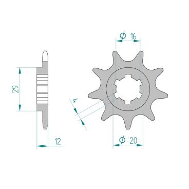 Kit chaine DID  ALU JCM 243 DISQUE 1987 à 1987