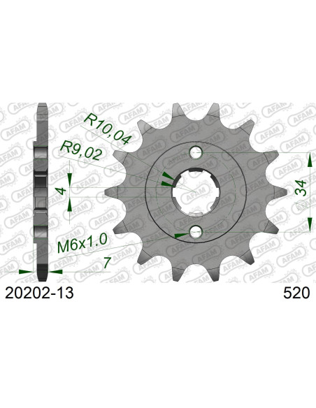 Kit chaîne alu AJP 125/200 PR4 LONG LIFE 2004-2011   
