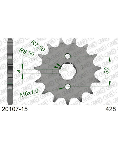 Kit chaîne acier SYM VF 125 2021-2022   