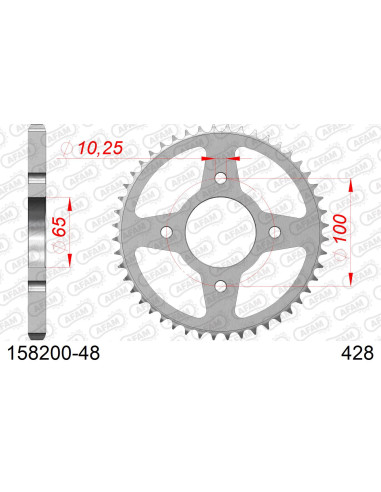 Kit chaîne acier SYM 185 VF 2019   