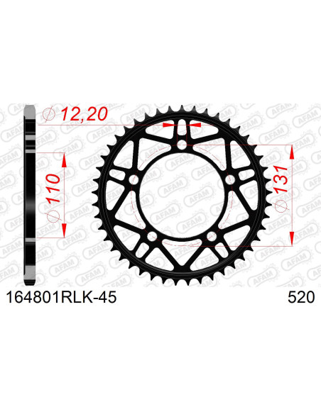 Kit chaîne acier BMW S 1000 RR #520 RLK 2012-2014   