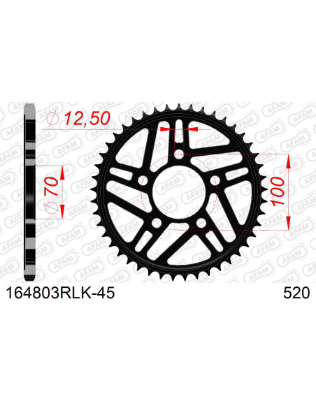 Kit chaîne acier BMW S 100 RR HP4 #520 RACE 2013-2014   