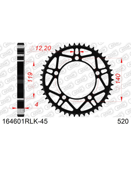 Kit chaîne acier RLK BMW S 1000 RR #520 2019-2022   