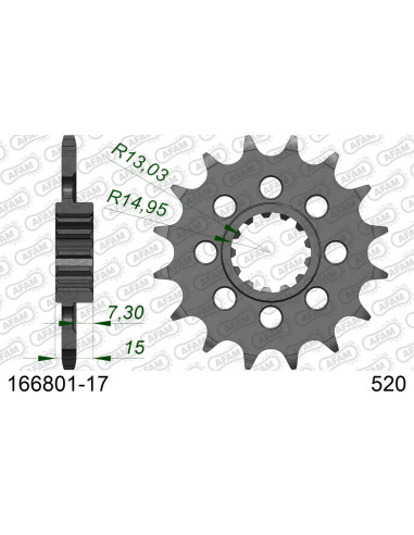 Kit chaîne alu RACE BMW S 1000 RR FORGED WH 2014-2018   