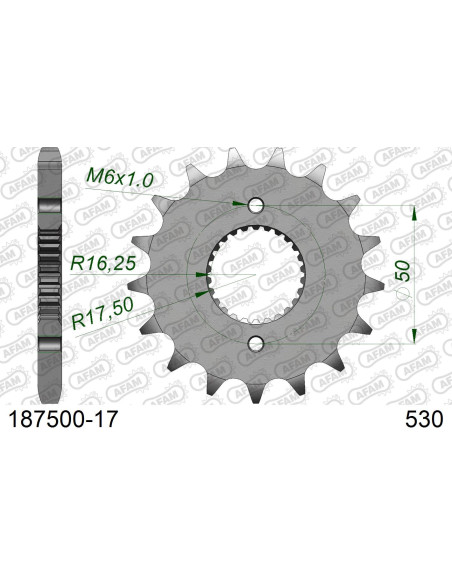 Kit chaîne acier ROYAL ENFIELD 500 CLASSIC 2016-2020   