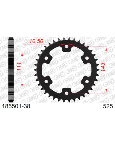 Kit chaîne acier ROYAL ENFIELD 650 INTERCEPTOR 2018-2020   