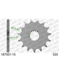 Kit chaîne acier ROYAL ENFIELD 650 CONTINENTAL 2020    2