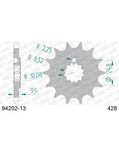 Kit chaîne alu AB HVA 85 TC BW 2018-2023    2
