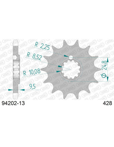 Kit chaîne alu AB HVA 85 TC SW 2018-2023   
