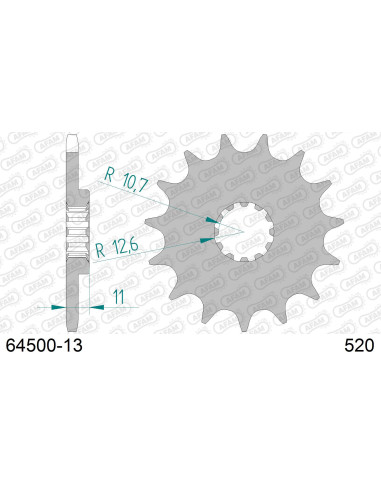 Kit chaîne alu AB HUSQVARNA WR 250 2001-2013   