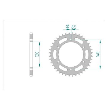 Kit chaine DID  ACIER KAWASAKI KLR 250   D2-D22 KL250 1985 à 2005