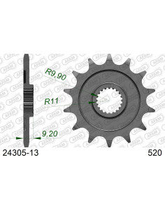 Kit chaîne acier SLK KAWASAKI KX-F 250 2011-2012    2