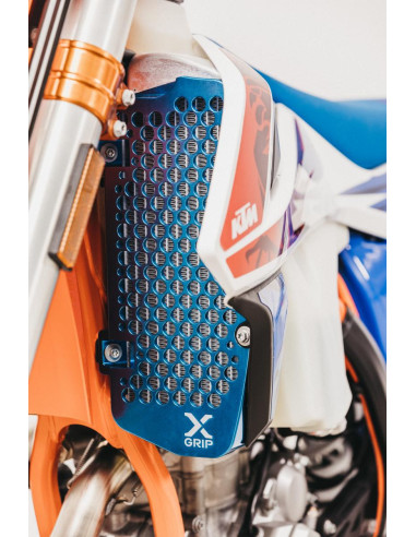 Ensemble De Protections De Radiateur Ktm / Hsq Argent 17-19 X-Grip  Ensemble De Protections De Radiateur Ktm / Hsq Argent 17-19 X-Grip