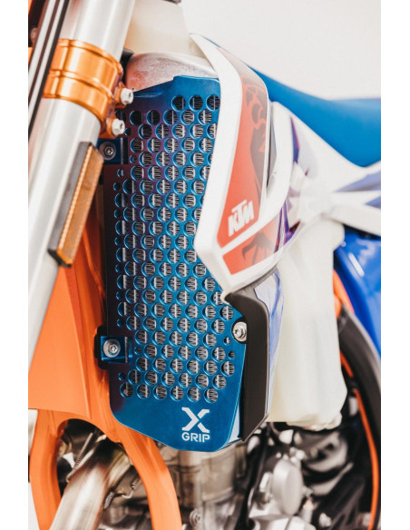 Ensemble De Protections De Radiateur Ktm / Hsq Argent 17-19 X-Grip  Ensemble De Protections De Radiateur Ktm / Hsq Argent 17-19 X-Grip
