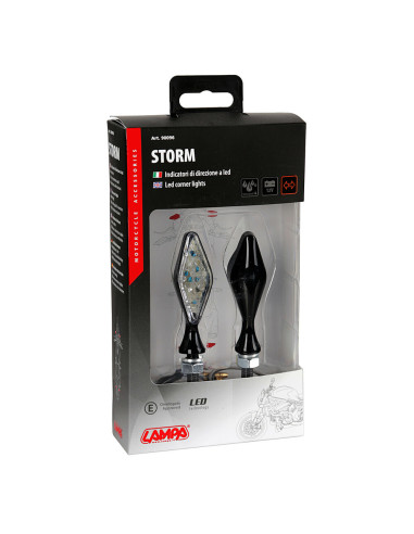 Storm, Clignotants À Led - 12V Led - Noir Lampa 