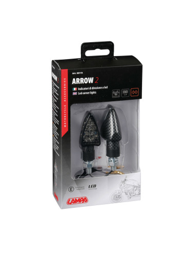 Arrow-2, Clignotants À Led - 12V Led - Carbone Lampa 