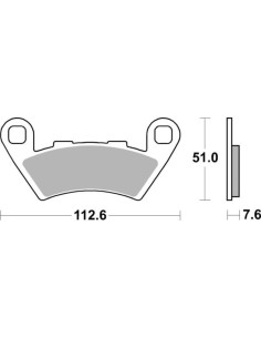 Plaquettes de frein TECNIUM Performance métal fritté - MF444