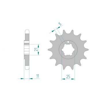 Kit chaine DID  ACIER KAWASAKI KH 400 S3 1976 à 1978