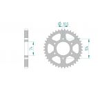 Kit chaine DID  ACIER KAWASAKI Z 400   J1-J3 1980 à 1982
