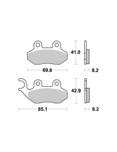 Plaquettes de freins AP RACING 2