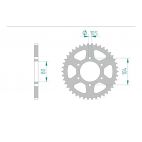 Kit chaine DID  ACIER KAWASAKI ZXR 400 (ZX400)   L1,L2,L3,L4,L5,L6,L7,L8,L9 1991 à 1999