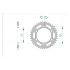 Kit chaine DID  ACIER KAWASAKI ER 500   B1,B2,B3,B4,C1,C2,C3,C4,C5,C6 1997 à 2006