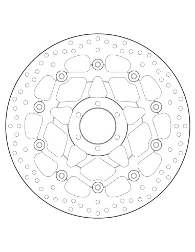 Disque de frein BREMBO Série Oro Flottant - 78B408B8