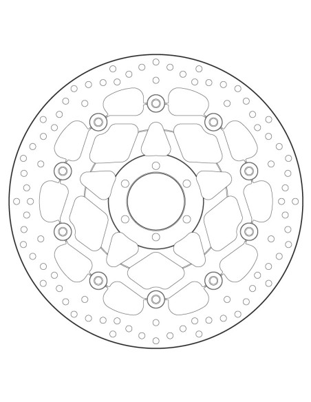 Disque de frein BREMBO Série Oro Flottant - 78B408B8