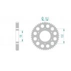 Kit chaine DID  ACIER KAWASAKI KH 750   H2    0 à    0