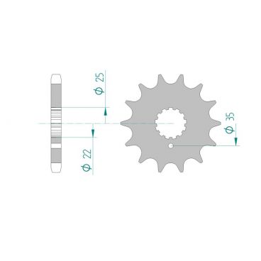 Kit chaine DID  ACIER KAWASAKI Z 750   (GPZ)   R1- L3-4 1982 à 1987