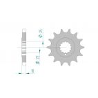 Kit chaine DID  ACIER KAWASAKI Z 900   A4 1976 à 1976