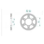 Kit chaine DID  ACIER KAWASAKI KLZ 1000 VERSYS AEF 2012 à 2020 versys 1000 se