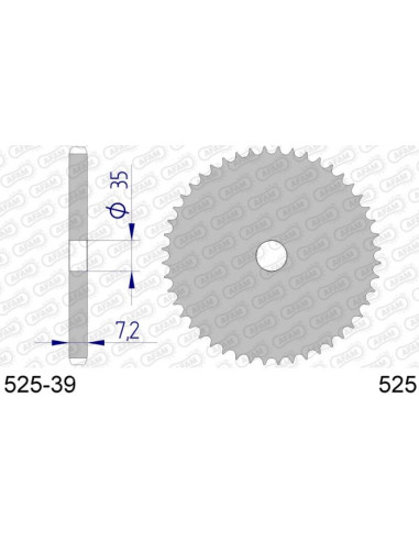 Couronne / Frette en Aluminium 525 Couronne / Frette en Aluminium 525